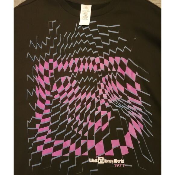 NEW Walt Disney World Sweater Adult XL Black Purple Mickey Mouse Pullover - Picture 1 of 4